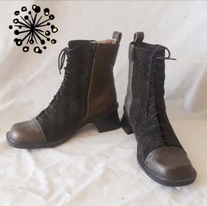 Naot Leather&Cloth Boots